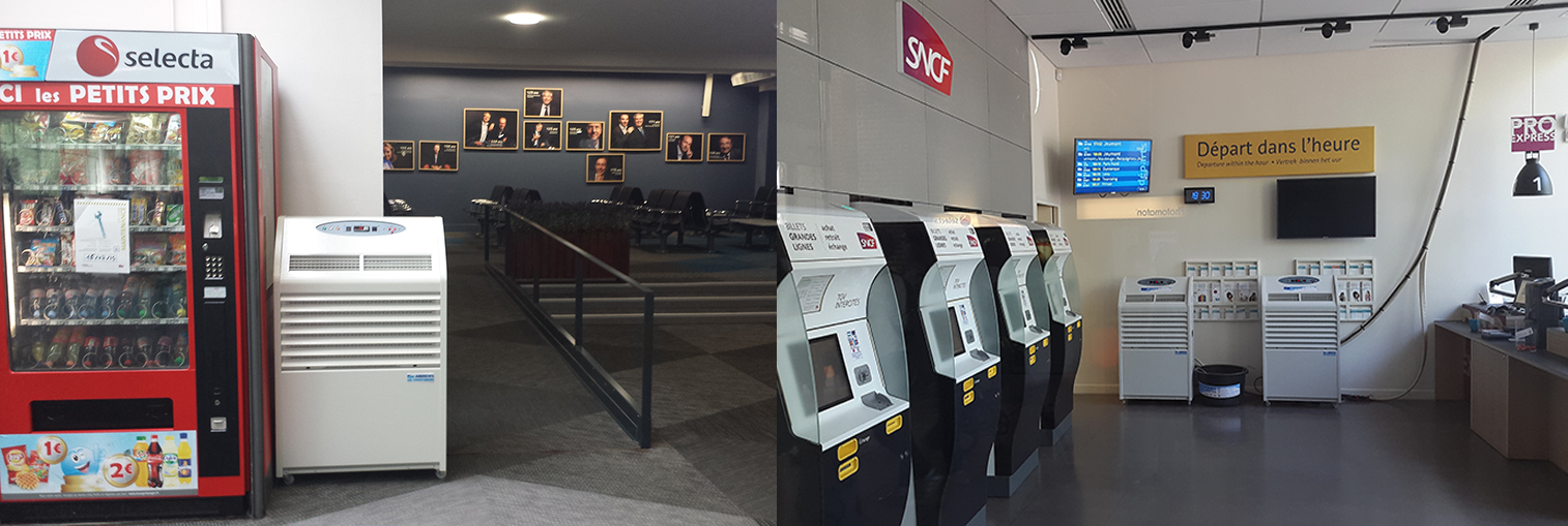 Climatiseurs Andrews Sykes - Location temporaire - Projet France - Gare Location de climatisation en urgence dans une gare