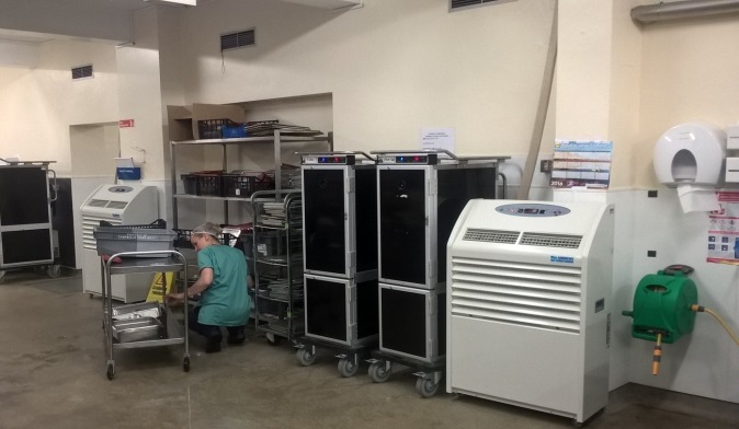 Solution de climatisation d’urgence pour la cuisine d’un hôpital