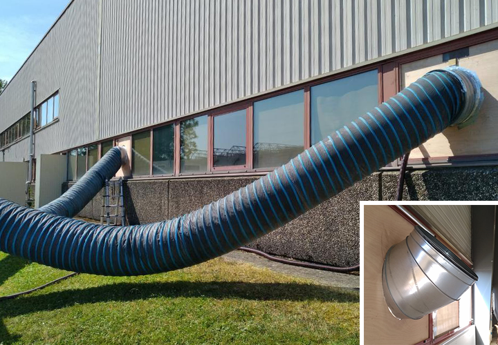 Location d’un climatiseur de forte puissance pour la cantine d’un atelier