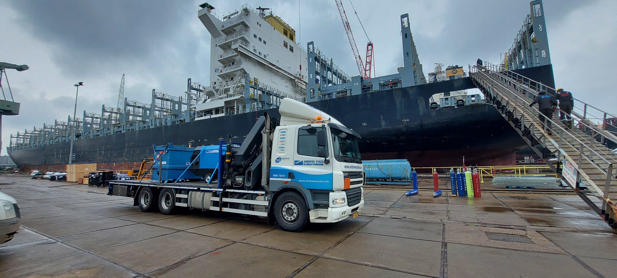 Location d’un chauffage alimenté au mazout indirect sur un navire