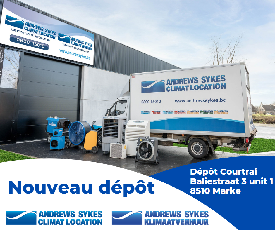 Nouveau dépôt à Courtrai !